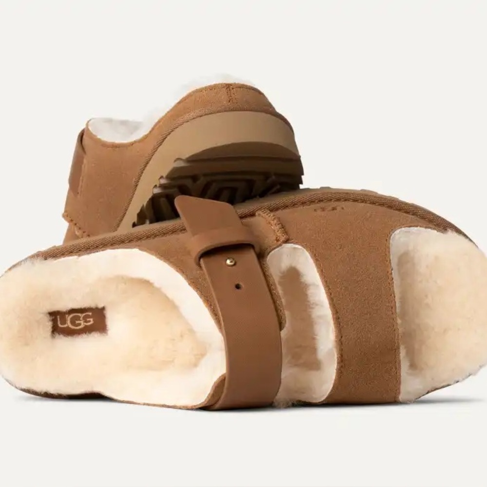 UGG women’s Greenport Strap Suede Slide Sandals - Picture 14 of 16